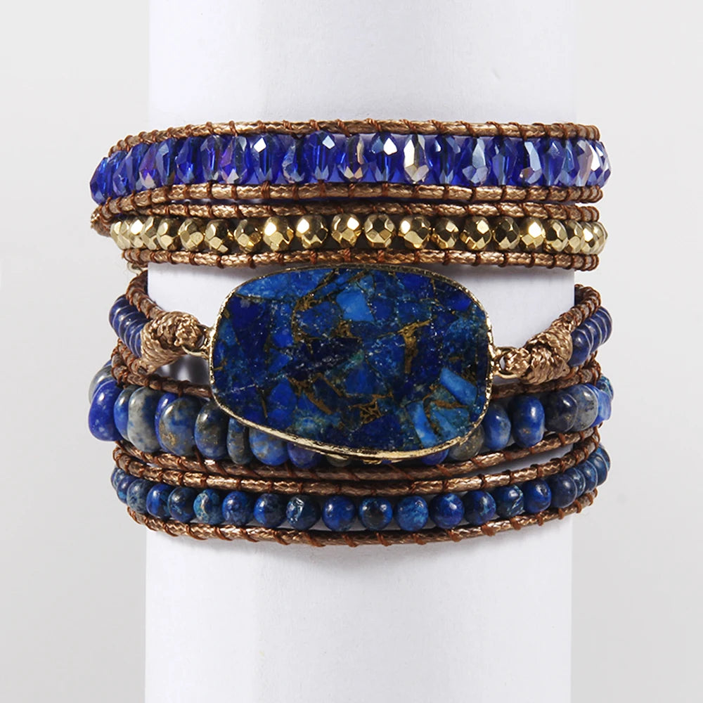 Pulseira Pedra Azul Escuro