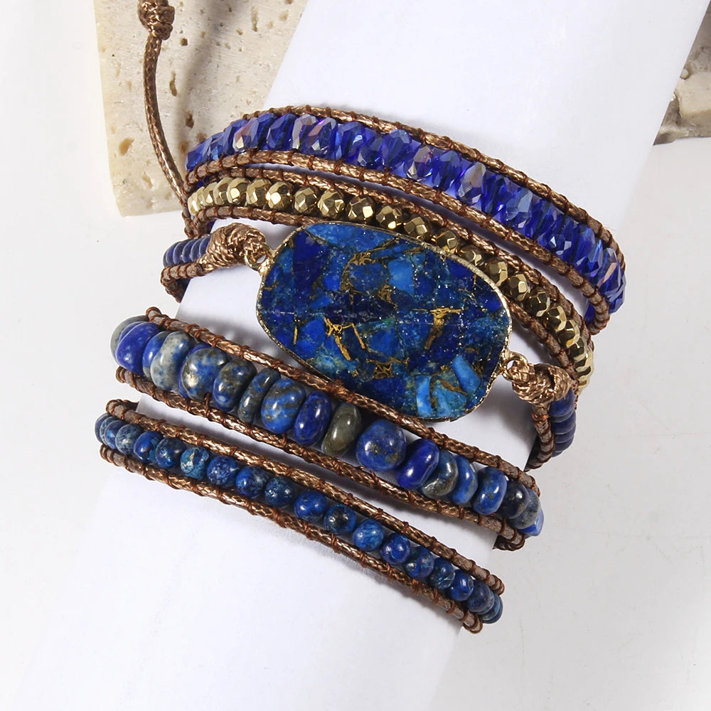 Pulseira Pedra Azul Escuro